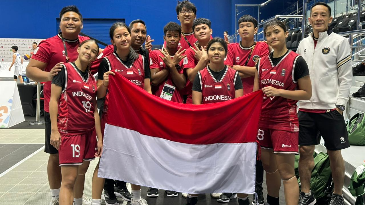 Berada di 8 Besar, Timnas 3x3 Putri Kunci Peringkat ke-6 Asian Youth Games 2025