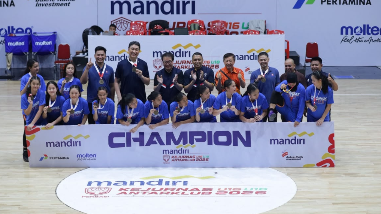 Roar Jakarta Juara Kategori U16 Putri Mandiri Kejurnas Antarklub U16 & U18 Tahun 2026 Putra dan Putri