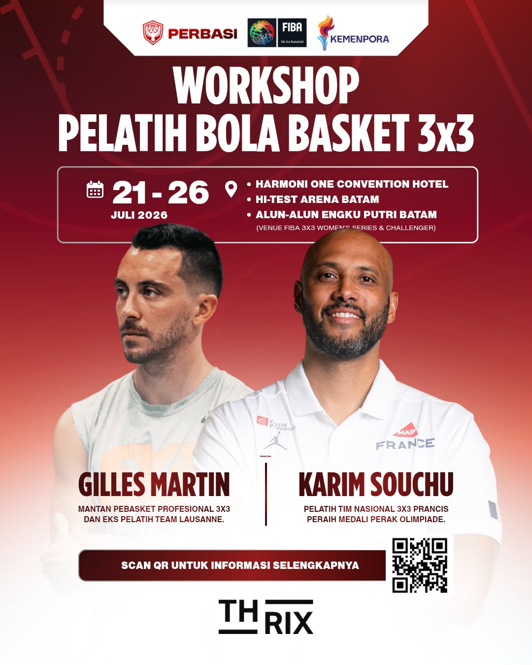 DPP PERBASI Gelar Workshop Pelatih Bola Basket 3x3 di Batam